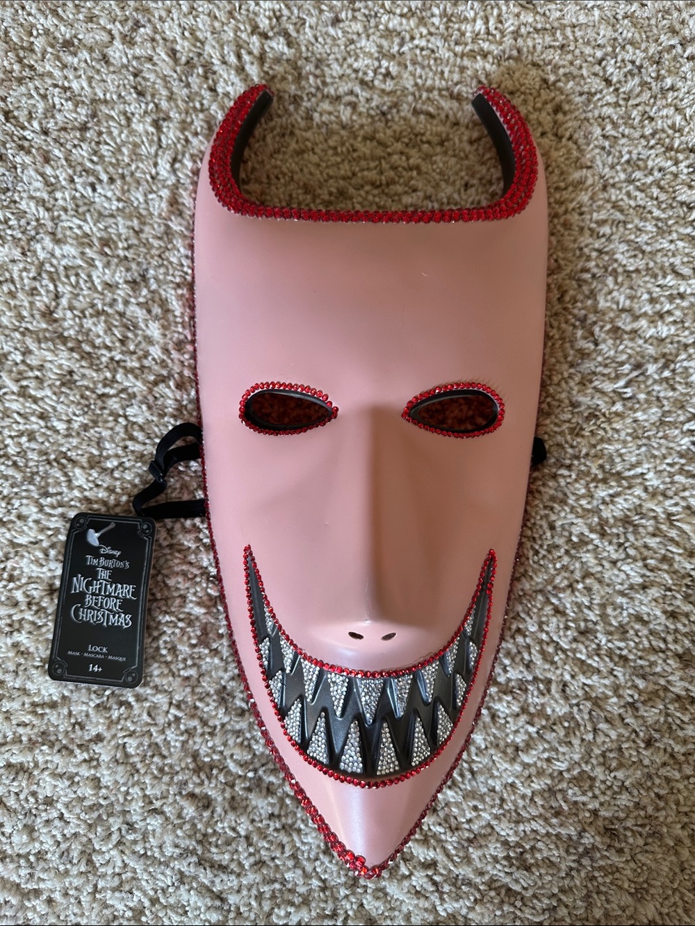 NWT The nightmare before Christmas Mask- Lock size 14+